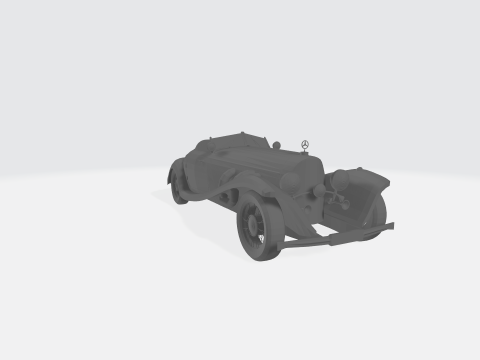 MERCEDES-BENZ 500 1930 STL FILE 3D PRINTING 3D Модель