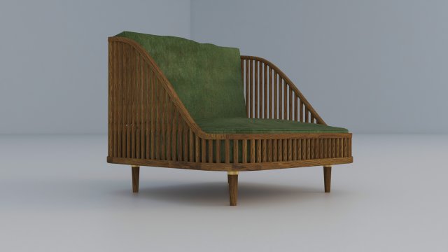 armchair Model 3D .c4d .max .obj .3ds .fbx .stl .blend
