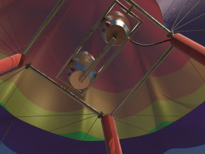 hot air balloon low-poly 3D Модель