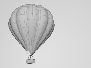 hot air balloon low-poly 3D Модель