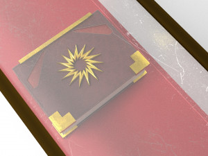 showcase with book 3D 모델