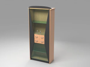 유리 캐비닛 3D 모델