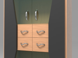 glass cabinet 3D Модель