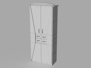 glass cabinet 3D Модель