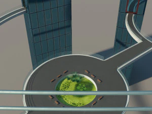 the crescent moon towers 3D Model