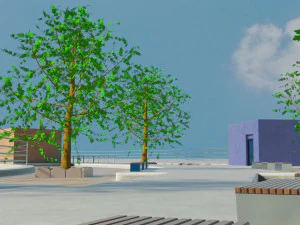 the crescent moon towers 3D Model