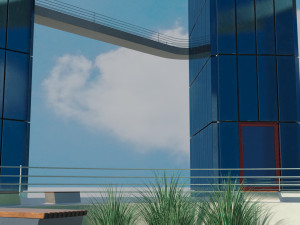 the crescent moon towers Model 3D