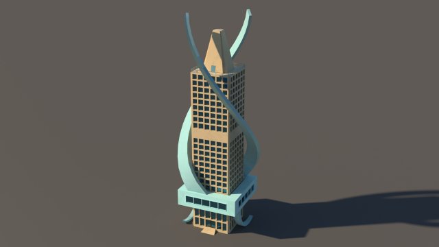 urban tower Modelo 3D .c4d .max .obj .3ds .fbx .stl .blend