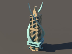 urban tower 3D Model