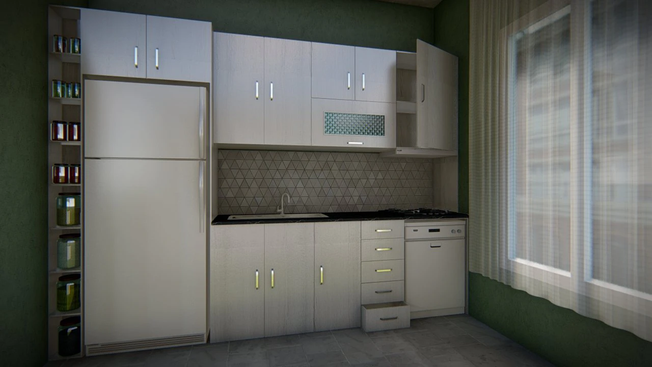 kitchen set 3D Model .c4d .max .obj .3ds .fbx .stl .blend
