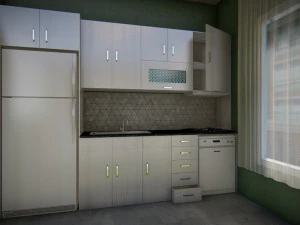 주방 세트 3D 모델