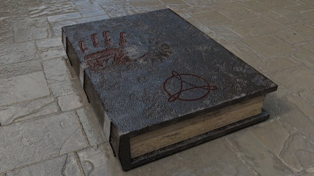 old book Modelo 3D .c4d .max .obj .3ds .fbx .stl .blend
