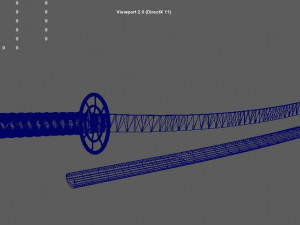 samurai sword katana 3D Модель