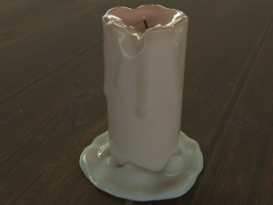 Melting Wax Candle Red 3D Model $17 - .max .3ds .blend .c4d .fbx .ma .lxo  .obj - Free3D
