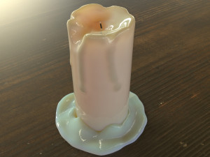 stylized candle Modello 3D