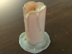 stylized candle 3D Model