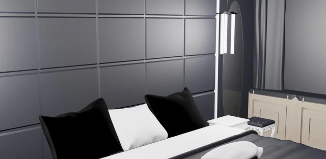 yatak odası 3D Model .c4d .max .obj .3ds .fbx .stl .blend