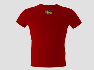 low poly sweden shirt red colour 3D मॉडल