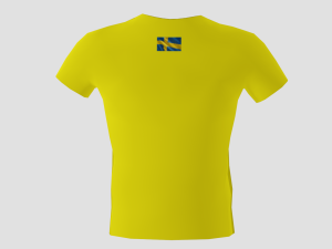 low poly sweden shirt yellow colour Modello 3D