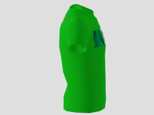 low poly mexico shirt green colour 3D मॉडल