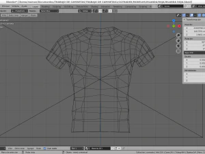 Low-Poly-Mexiko-Shirt in roter Farbe 3D Modell