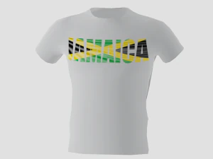 camicia low poly jamaica colore bianco Modello 3D