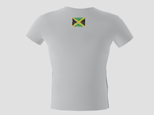 low poly jamaica shirt white colour 3D 모델