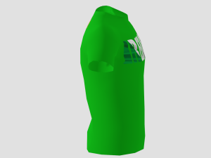 low poly ireland shirt green colour 3D Модель
