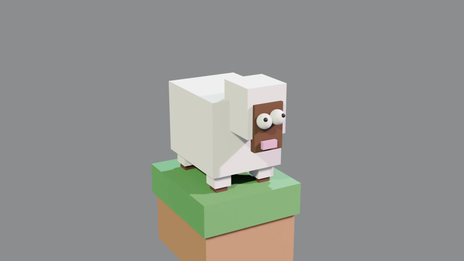 low-poly sheep 3D Model .c4d .max .obj .3ds .fbx .stl .blend