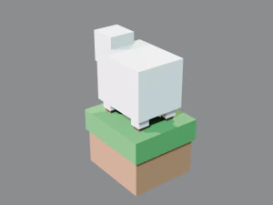 low-poly sheep 3D Model