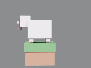 low-poly sheep 3D Model