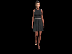 dress for women 3D Model