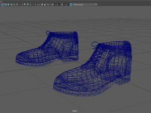 shoes boot low poly game ready 3Dモデル
