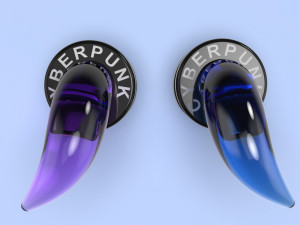 cyberpunk 2077 earrings placide cosplay for print Modèles 3D en vedette
