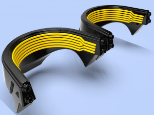 collar cyberpunk 2077 cosplay without the inscription samurai 3D 프린트 모델