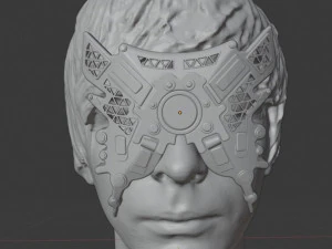 кіберпанк 2077 маска косплей для друку 3D Принт Модель