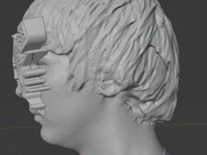 кіберпанк 2077 маска косплей для друку 3D Принт Модель