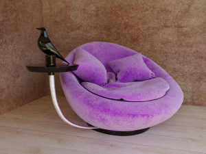 purple chair 3D Model