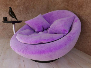 purple chair 3D Model