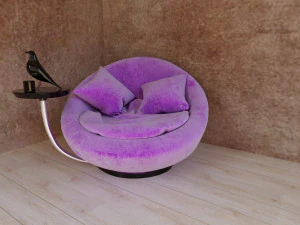 purple chair 3D Model
