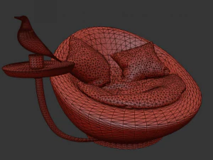 purple chair 3D Model