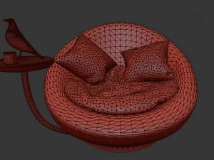 purple chair 3D Model