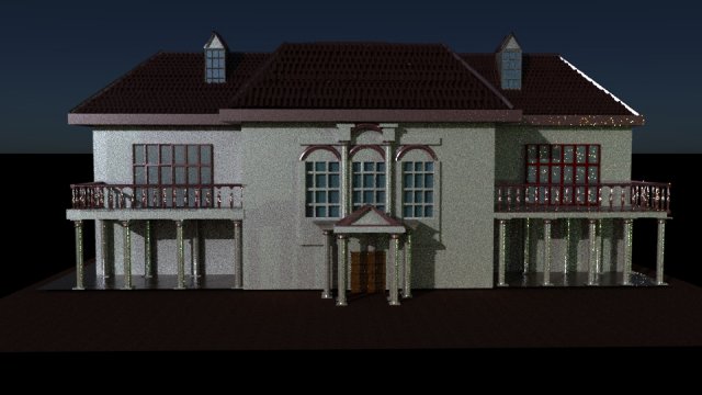 mansion spencer 3D Модель .c4d .max .obj .3ds .fbx .stl .blend 