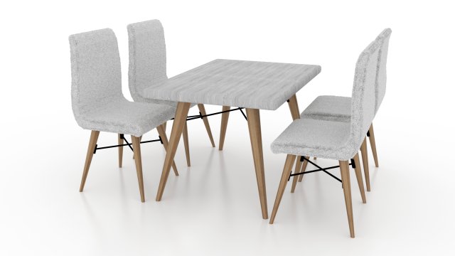 style dining room set Model 3D .c4d .max .obj .3ds .fbx .stl .blend 