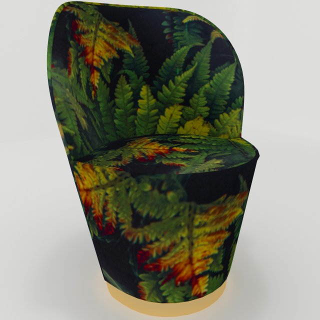 arm chair cherry leaf Modelo 3D .c4d .max .obj .3ds .fbx .stl .blend 
