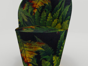 arm chair cherry leaf Modelo 3D
