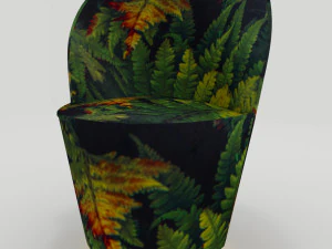 poltrona folha de cereja Modelo 3D