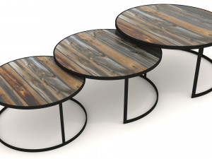 yellow sofas and coffee tables 3D Модель