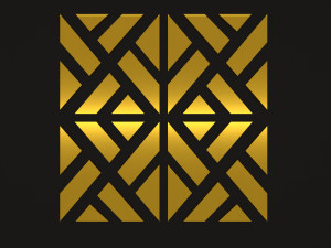butterfly frames and mirrored wall decor Modelo 3D