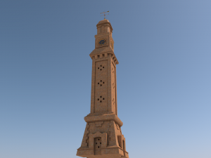 alqashla tower landmark 3D 模型